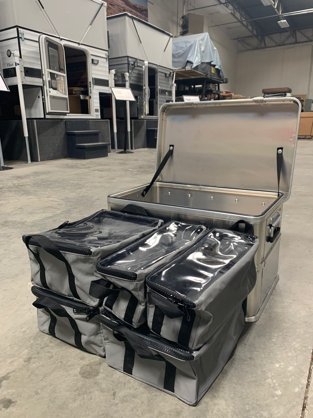 Height of 60L can Accommodate Two Layers of 5.50" H Packing Organizers